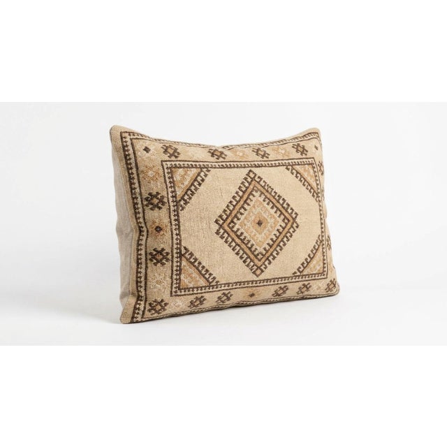 This beautiful 13'' x 14'' hand-woven Kilim pillow cover was made from an authentic Turkish kilim. The traditional flat-...