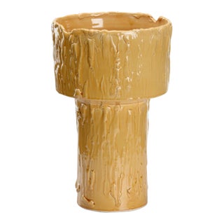 Trapani Vessel in Ochre For Sale