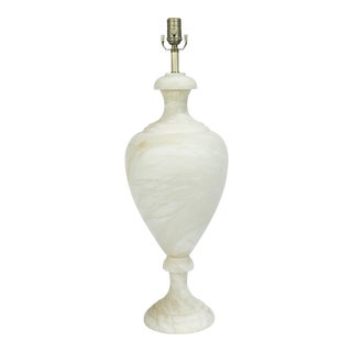 Alabaster Amphora Shaped Mother Lamp Lit From Within For Sale