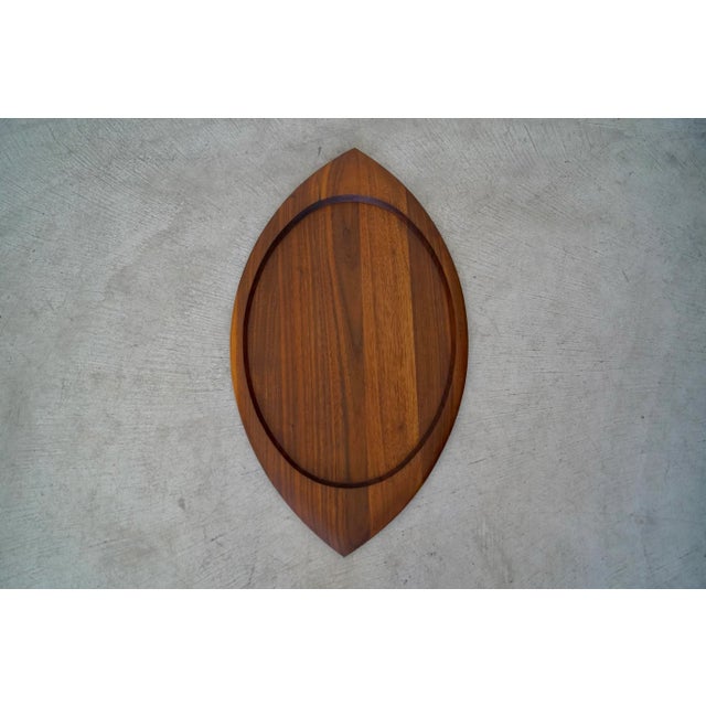 Mid-Century Modern 1960's Mid-Century Danish Modern Solid Walnut Tray For Sale - Image 3 of 13