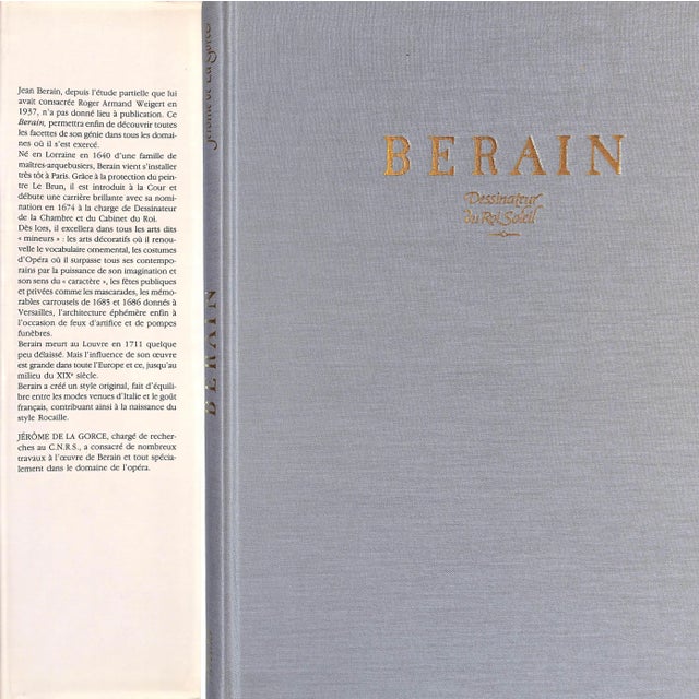 "Berain: Dessinateur Du Roi Soleil" 1986 De La Gorce, Jerome For Sale - Image 4 of 12