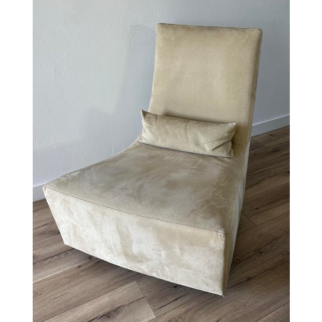 Textile Ligne Roset "Neo" Rocker Lounge Chair and Ottoman For Sale - Image 7 of 11