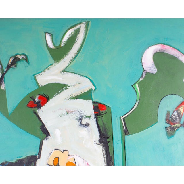 Abstract Mixed Media Painting by James L. Bruch For Sale - Image 4 of 9