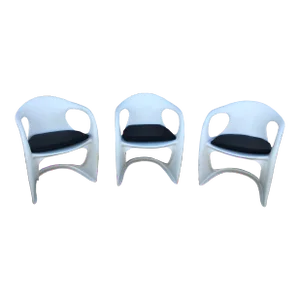 Set of 3 Vintage Alexander Casalino/Begge Chairs