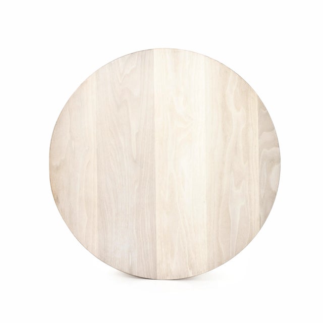 Wood Four Hands Hudson Round End Table, Ashen Walnut For Sale - Image 7 of 11