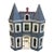 Antique Wood Victorian Doll House With Working Glass Windows For Sale