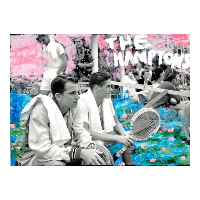 Original mixed media artwork The Hamptons For Sale