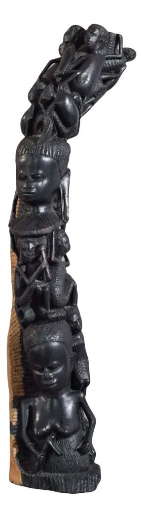 African Figural Post Carving