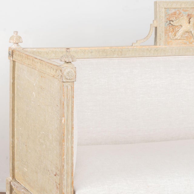 Gustavian (Swedish) Early 19th Century Swedish Gustavian Pine Bench Settee For Sale - Image 3 of 18