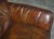 Low Mid-Century Modern Brown Leather Sofa For Sale - Image 9 of 17