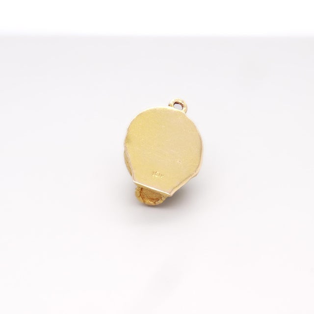 Vintage 10k Yellow Gold Figural Igloo Charm for a Bracelet For Sale - Image 11 of 12