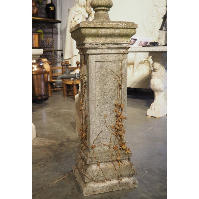 Vintage French Cement Fountain Pillar From Provence For Sale - Image 15 of 18
