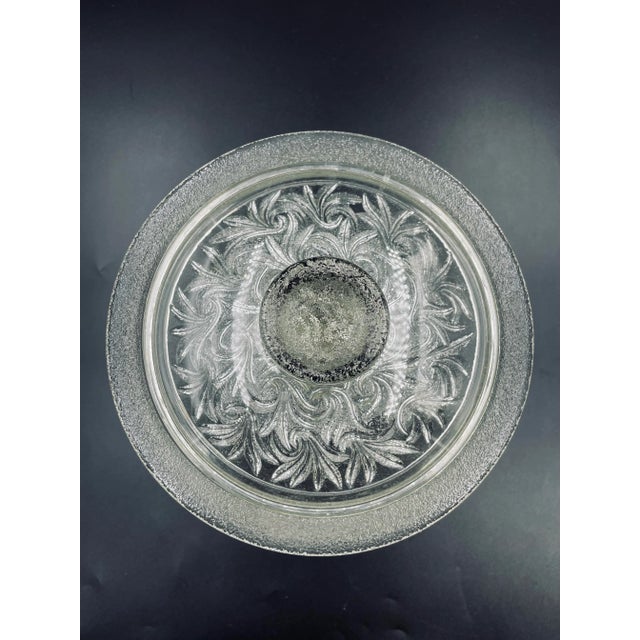 Mid 20th Century Mod Pressed Glass "Laurel" Motif Candy Dish For Sale - Image 9 of 13