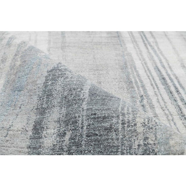 Modern Handmade Wool Pile Modern Design Rug. 9' X 12' For Sale - Image 3 of 4