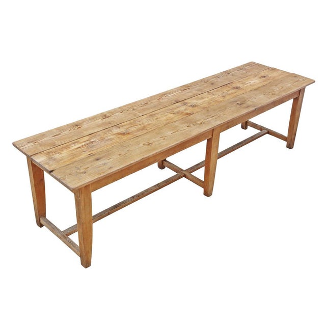 Antique 19th Century Refectory Dining Table 810, 1890s For Sale - Image 3 of 13