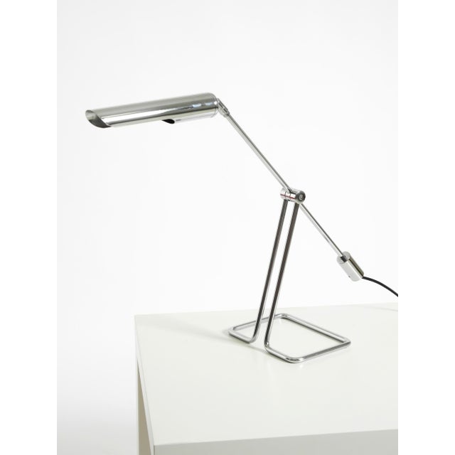 Chrome-Plated Metal Table Lamp by Abo Randers for Ikea, 1980s For Sale - Image 9 of 18