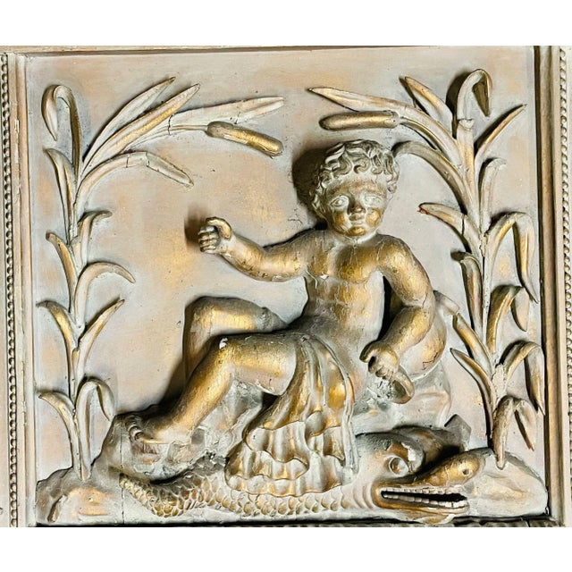 19th Century Wall, Console or Pier Cherub Mirror For Sale - Image 4 of 10