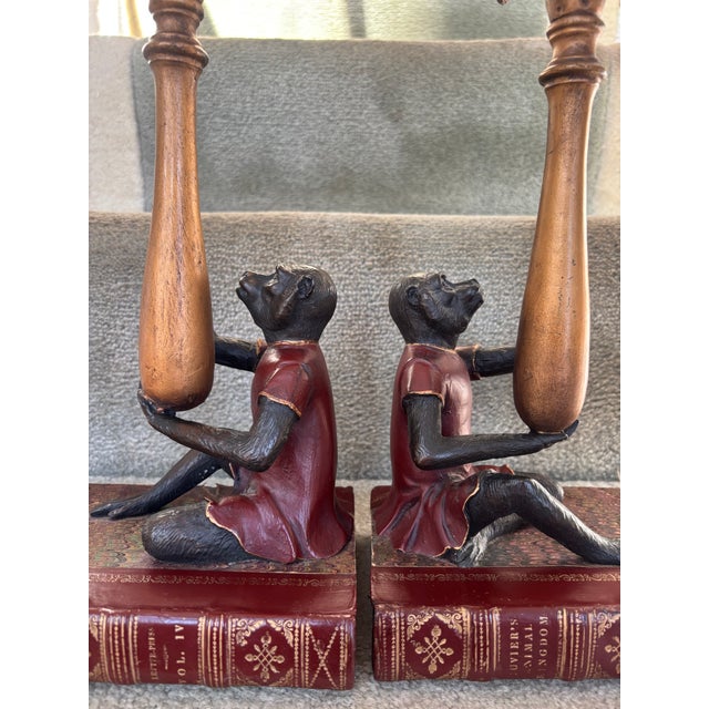 Vintage Monkey Candlesticks, j.b. Van Sciver, a Pair For Sale - Image 9 of 18