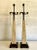 Late 20th Century Vintage Hollywood Regency Coquina Stone Obelisk Lamps – A Pair For Sale - Image 5 of 12