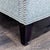 Thomasville Modern Grey Upholstered Loveseat With Nailhead Trim For Sale - Image 10 of 10