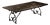 Large Dining Table on Wrought Iron Base For Sale