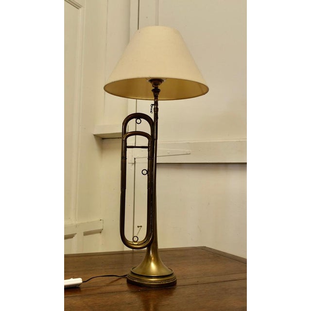 1960s Vintage Table Lamp in Brass, 1960 For Sale - Image 5 of 9