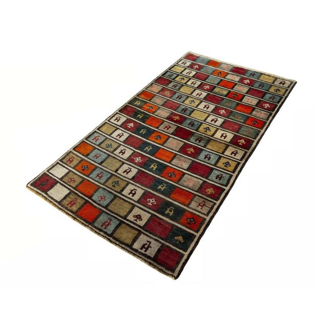 Hand-Knotted Gabbeh Nomad Rug For Sale - Image 11 of 11