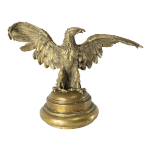 19th Century American or European Bronze or Brass Eagle Finial Sculpture