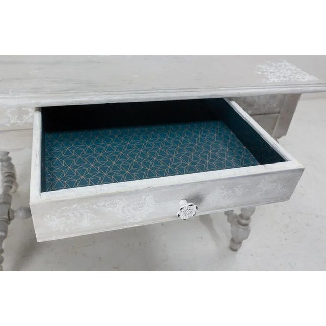 19th Century French Louis XIII Oak Writing Table For Sale - Image 12 of 13