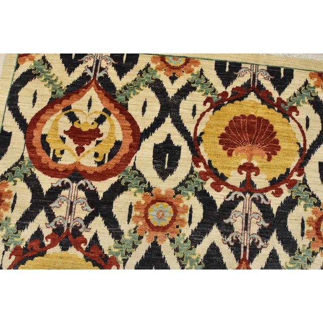 Ziegler Rug 7’10” X 13′ Beige Wool Hand-Knotted Oriental Carpet For Sale In Philadelphia - Image 6 of 12