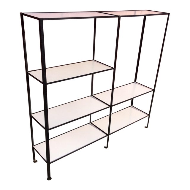 Frederick Weinberg Style Wrought Iron Masonite Bookcase Chairish