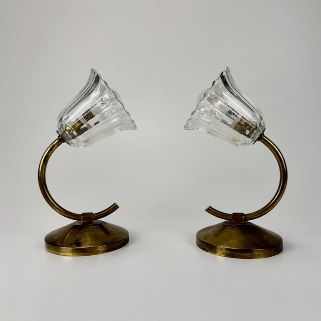 Clear Murano Glass Wall Lamps from Barovier & Toso, 1930s, Set of 2 For Sale - Image 11 of 11