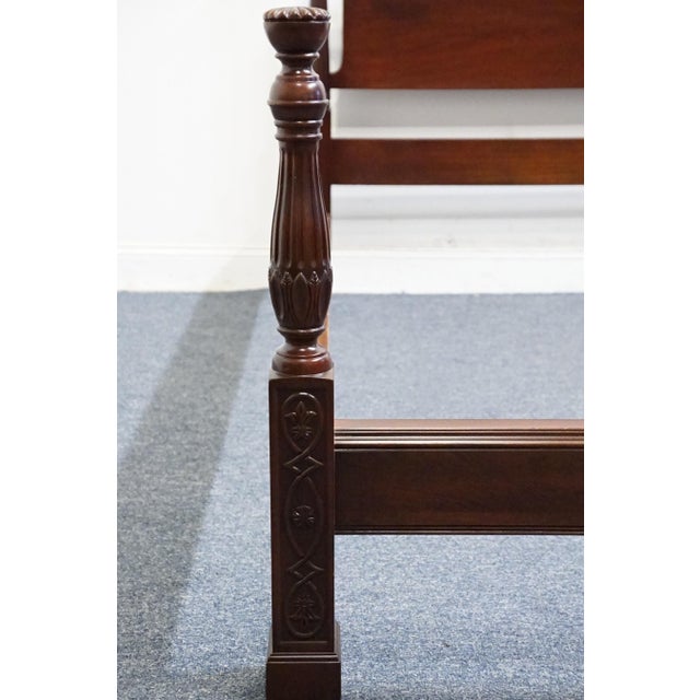Georgetown Galleries Solid Mahogany Traditional Style Full Size Pediment Bed For Sale In Kansas City - Image 6 of 10