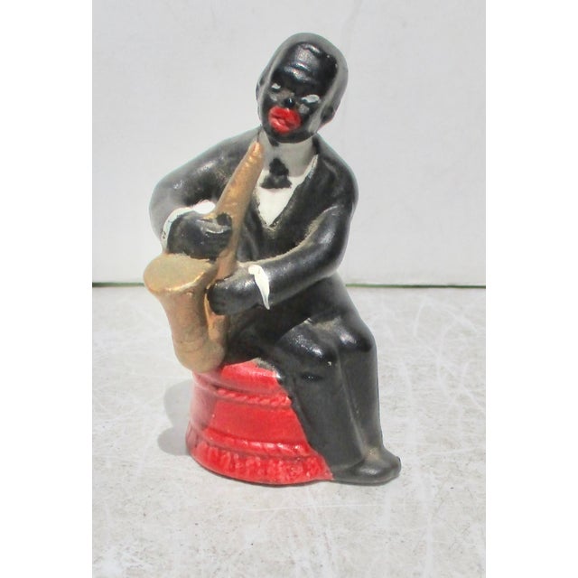 Vintage Japanese Porcelain Black Jazz Musician For Sale In New York - Image 6 of 7