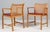 1970s Armchairs in Elm, Cane and Leather by Ditte Heath for Søren Horn, 1960s, Set of 2 For Sale - Image 5 of 10
