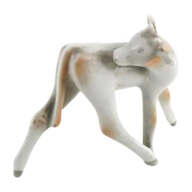 Mid-Century Art Deco Porcelain Figurine from Hollóháza For Sale