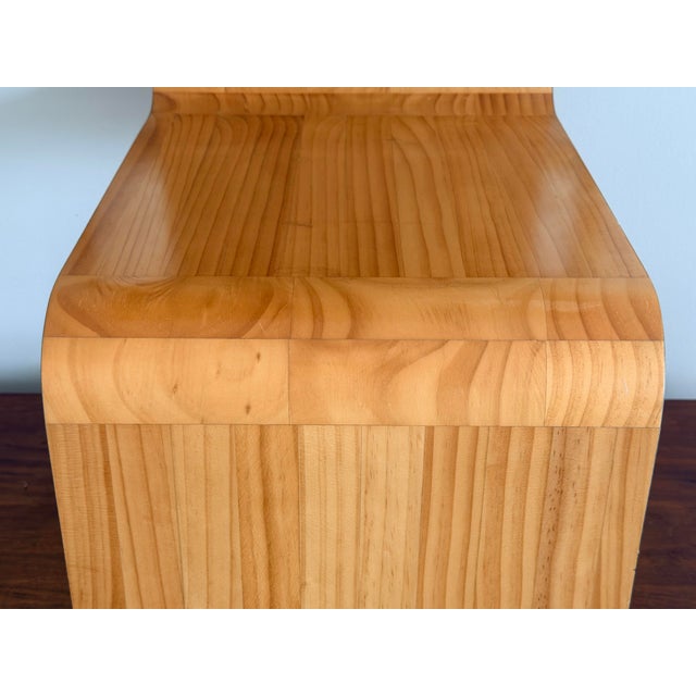 Modern Scandinavian Alvar Aalto Style Zigzag Side Table For Sale - Image 12 of 12