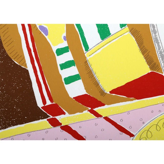 Abstract "Flowers 4" 1975 - Knox Martin Signed Lithograph For Sale - Image 3 of 4