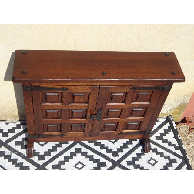 Oak and Wrought Iron Sideboard, 1950s For Sale - Image 10 of 18