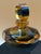 Vintage Murano-Style Sommerso Art Glass Perfume Bottle With Bullseye Stopper For Sale - Image 4 of 9