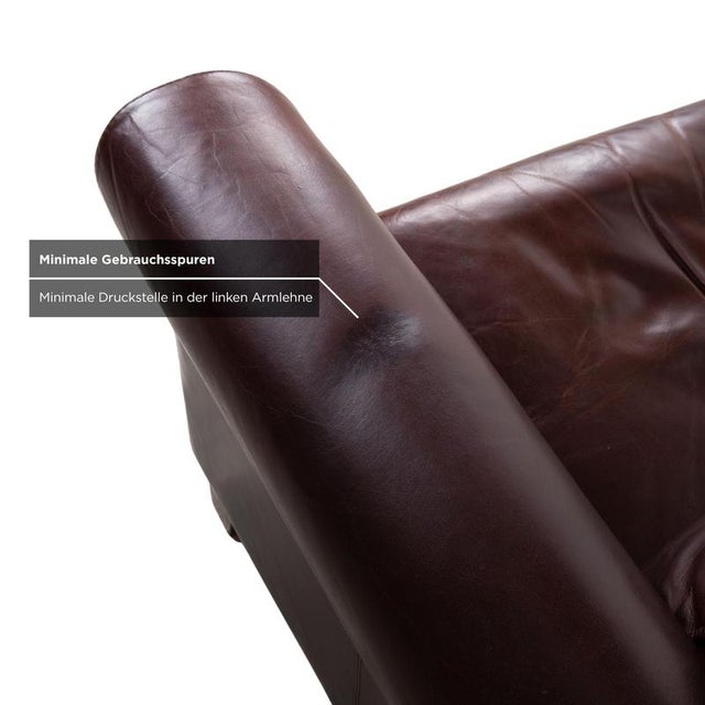 Brown Amadeo 3-Seater Sofa in Leather from Machalke For Sale - Image 8 of 13