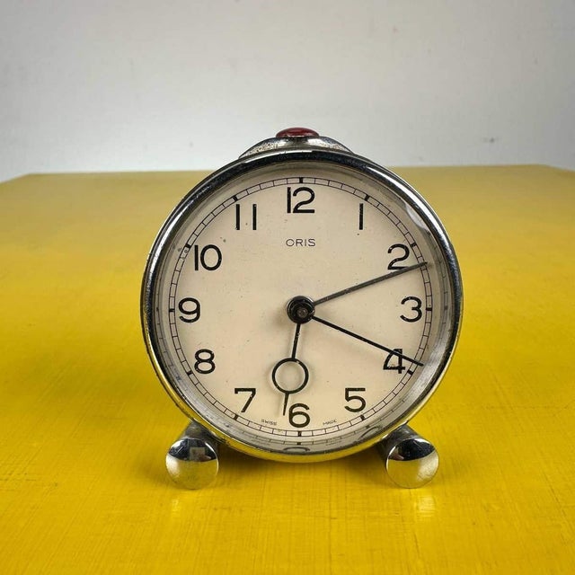 Vintage Swiss Sveglia Clock from Oris For Sale - Image 10 of 10