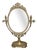 Antique Swivel Table Mirror in Gilt Brass, France, 1950s For Sale