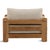 Outdoor Teak & Taupe Cushion Chair For Sale - Image 4 of 7