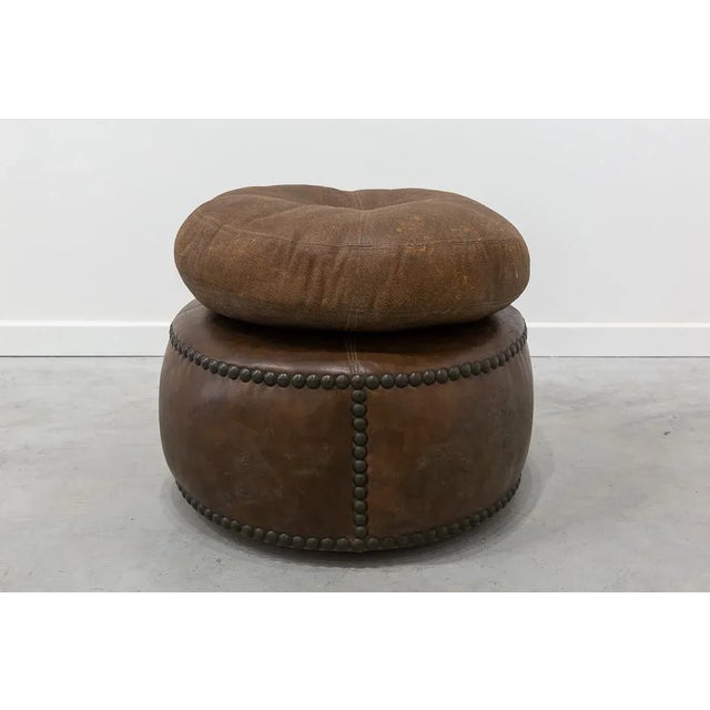 Vintage Ottomans on Wheels, 1960s, Set of 3 For Sale - Image 9 of 9