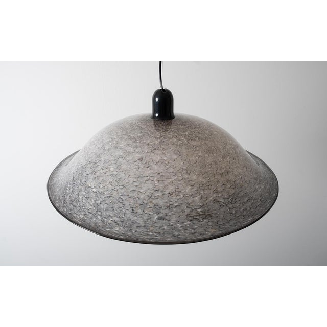 Gray Vintage Glass Chandelier by Lino Tagliapietra, 1980s For Sale - Image 8 of 11