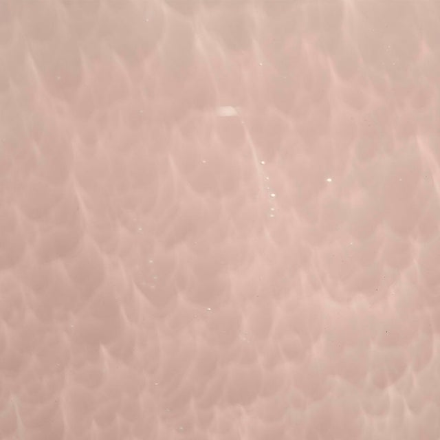 Jamie Young Dottie Blown Glass Table Lamp with Raffia Shade, Pink For Sale - Image 4 of 5