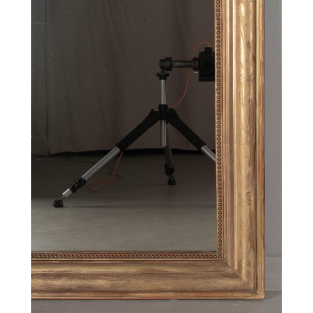19th Century French Louis Philippe Style Gilded Mirror 55"h X 37.5"w For Sale In Orlando - Image 6 of 7