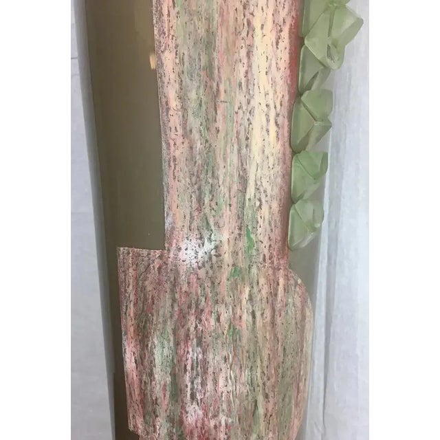 Art Deco Etched Glass Floor Vase by Anatole Riecke, France For Sale In Miami - Image 6 of 11