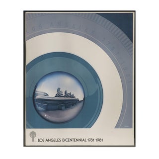 Los Angeles Bicentennial Charles White “Hubcap Reflection” Poster For Sale